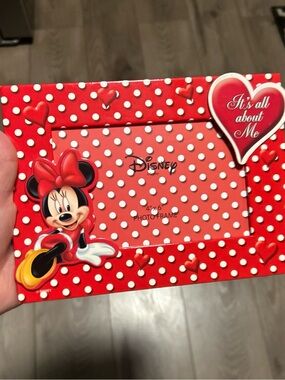 Disney Red Minnie Decorative Frame with Heart Accent